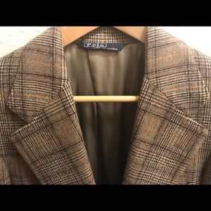 Vintage Ralph Lauren Polo Plaid Wool Blazer
